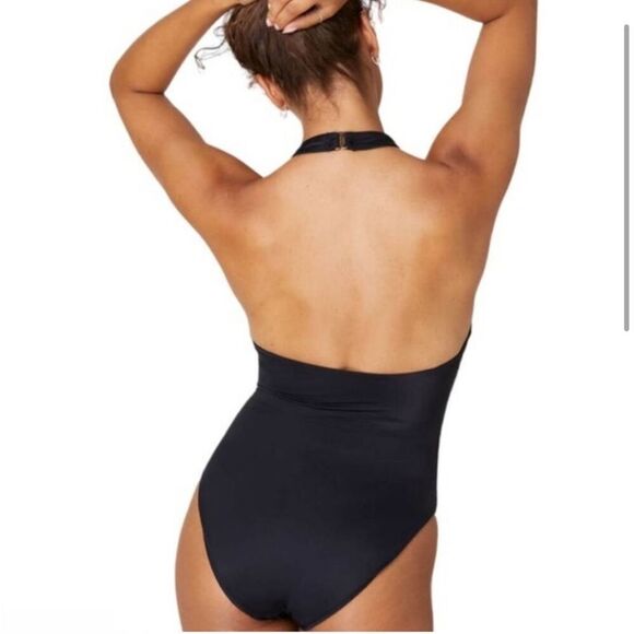 NWT Andie Luzon High-Neck Halter Swimsuit size large - Picture 2 of 8